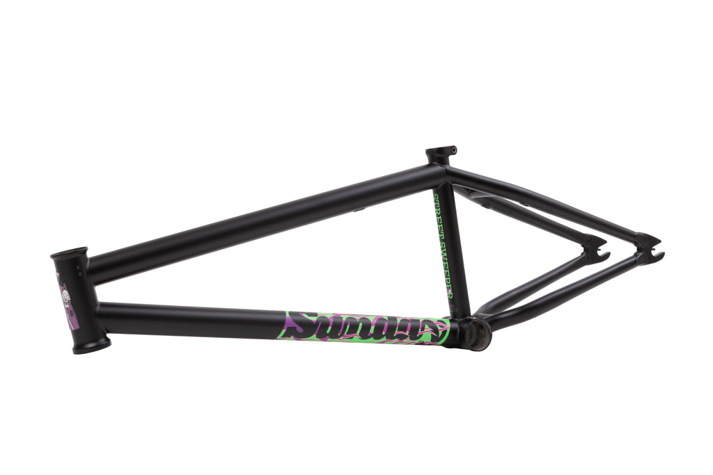 Sunday Street Sweeper Frame (Matte Black w/Purple and Green Flames)