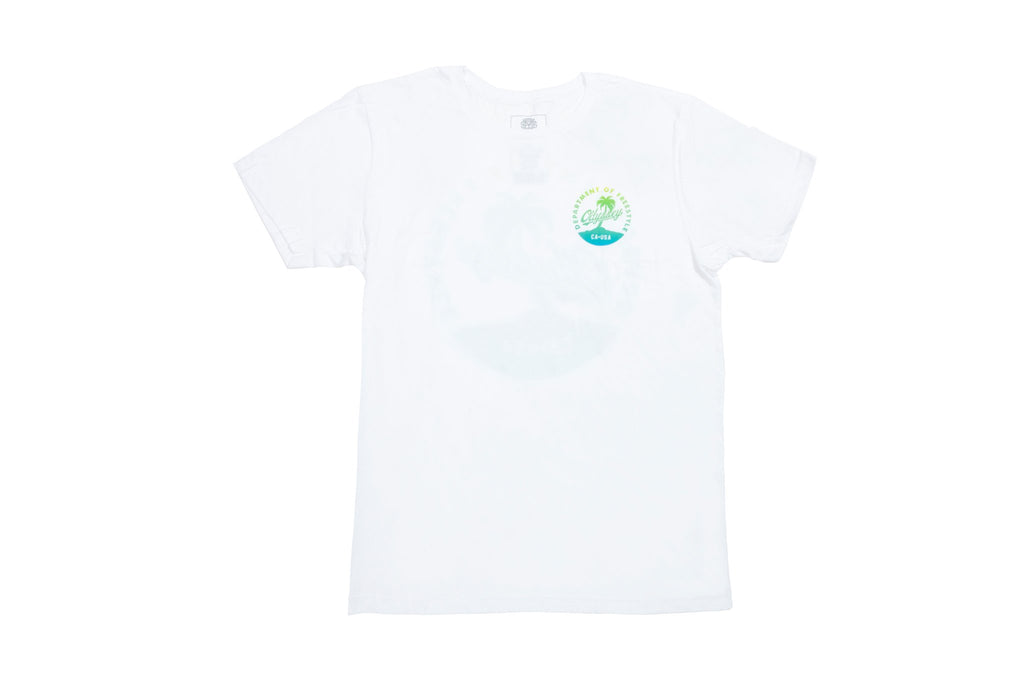 Odyssey Coast Tee (White with Blue/Yellow Fade)