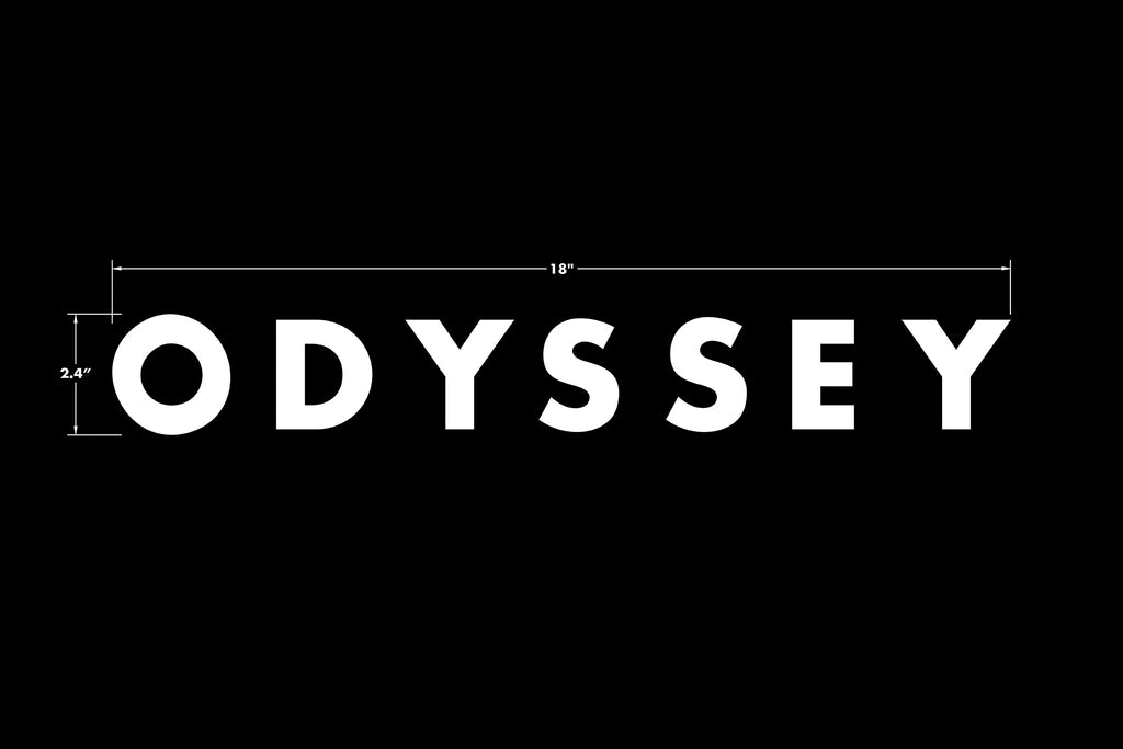 Odyssey Futura Big/Ramp Die-Cut Sticker (White)