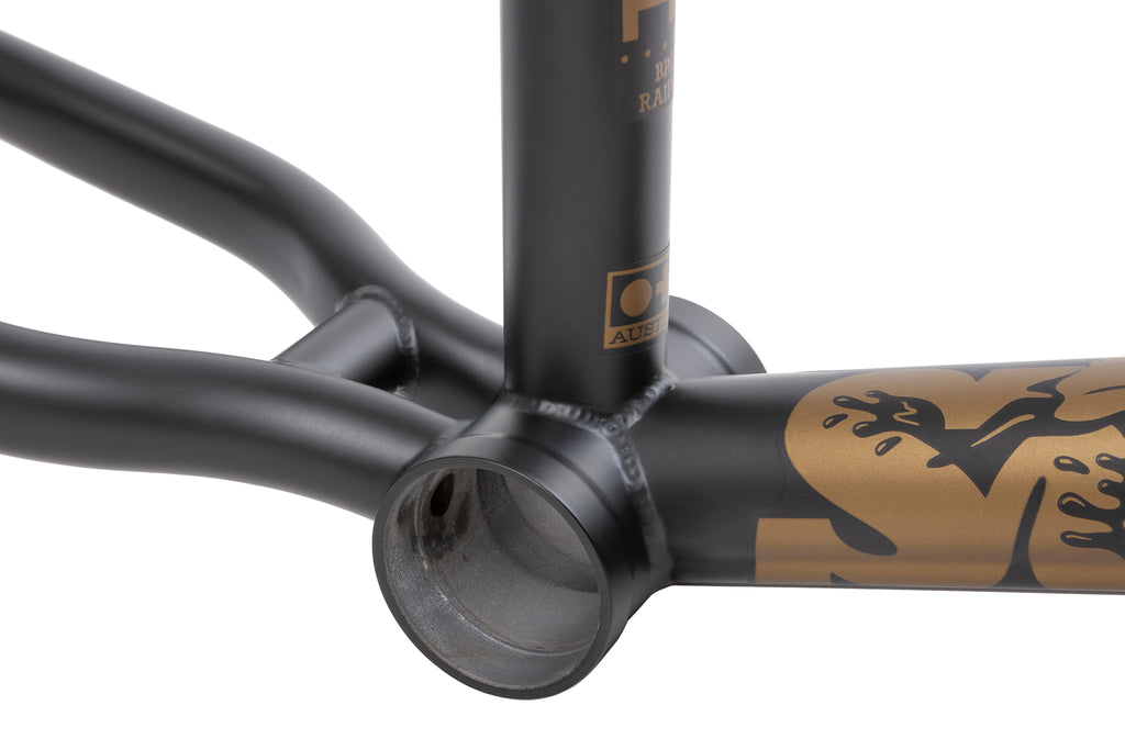 Sunday Darkwave Frame (Matte Black w/Shark Stickers)