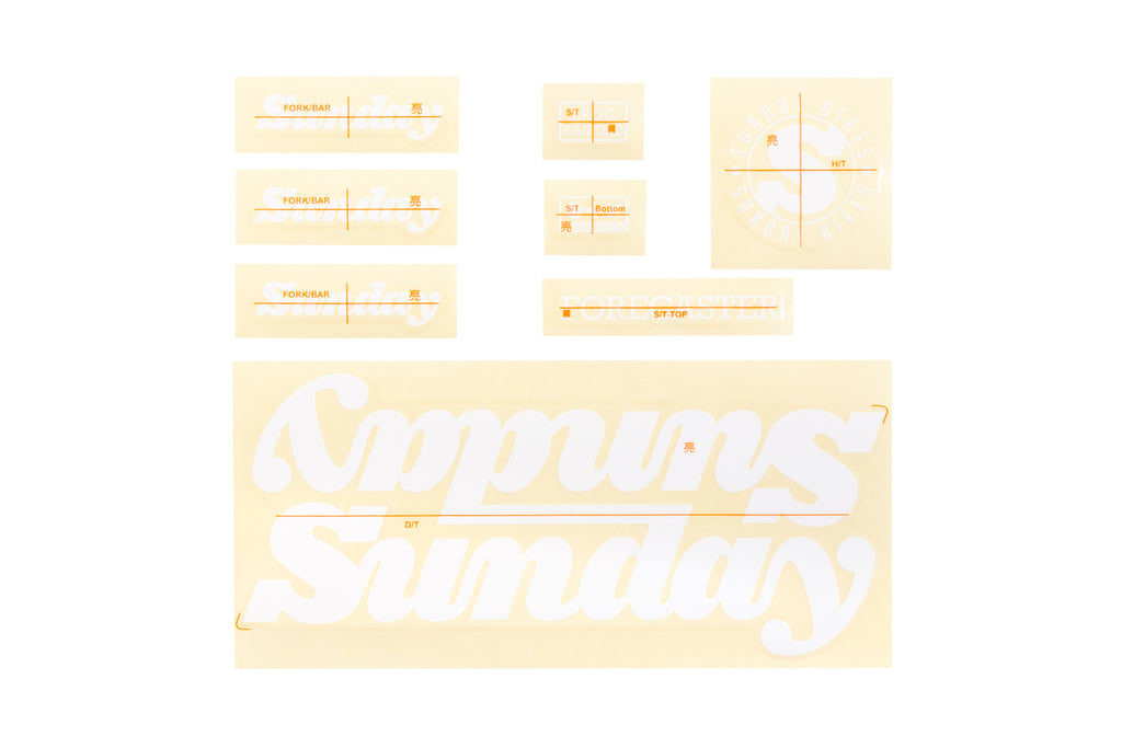 Sunday 2022 Forecaster - Broc Raiford Sticker Kit