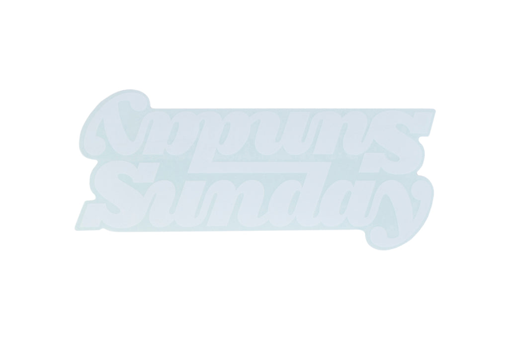 Sunday Completes Bike Stickers (White)