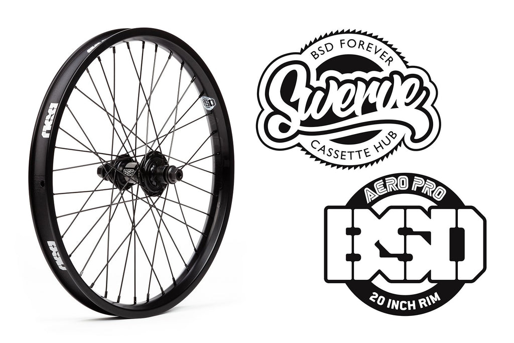 BSD Swerve + Aero Pro Cassette Wheel (Black)