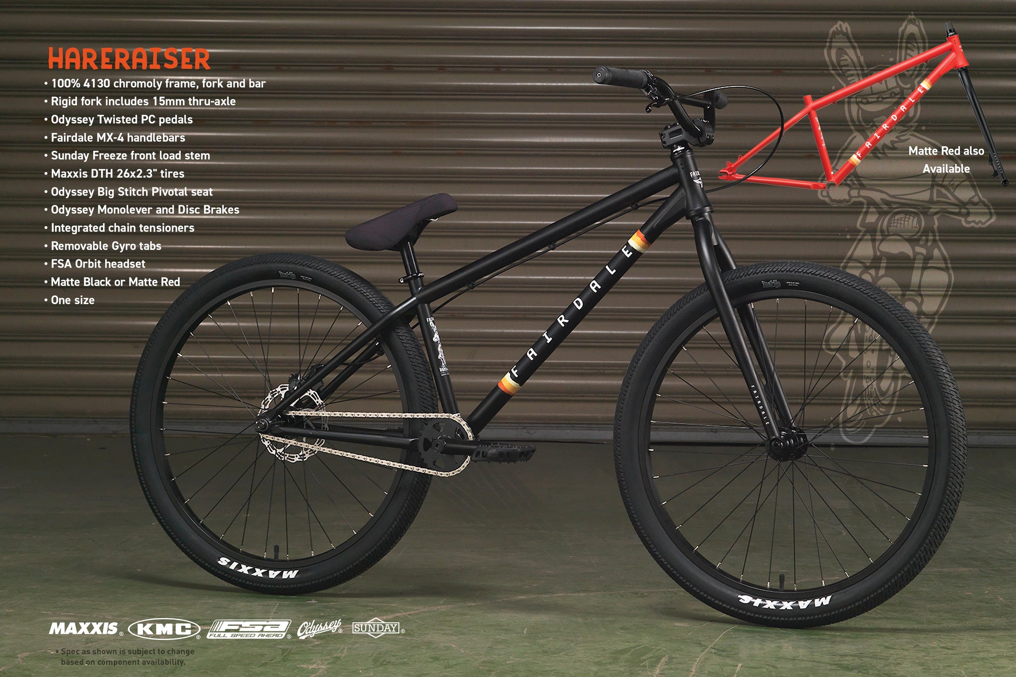 26 bmx sales frame and fork