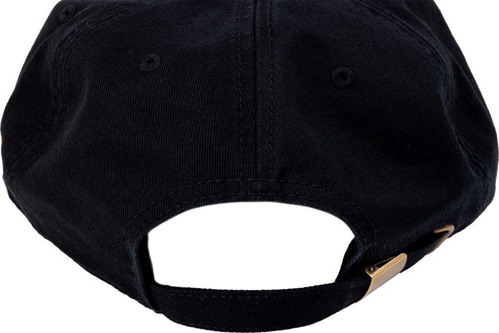 Odyssey '85 5-Panel Hat (Black w/ Golden Rod Felt Applique)