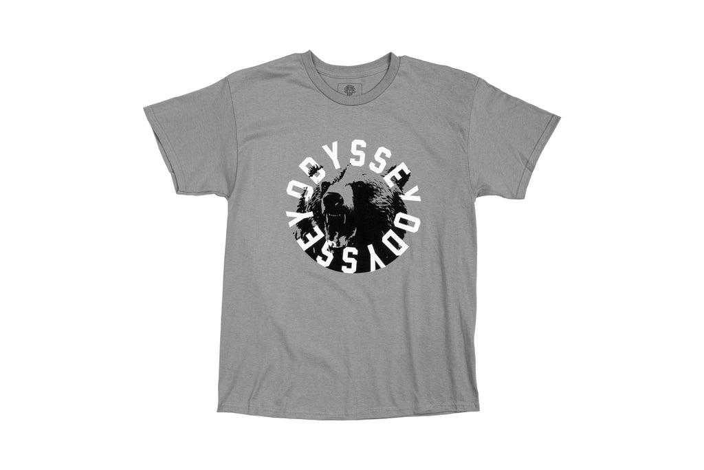 Odyssey Bear Central Tee (Gravel Gray w/ White + Black Ink)