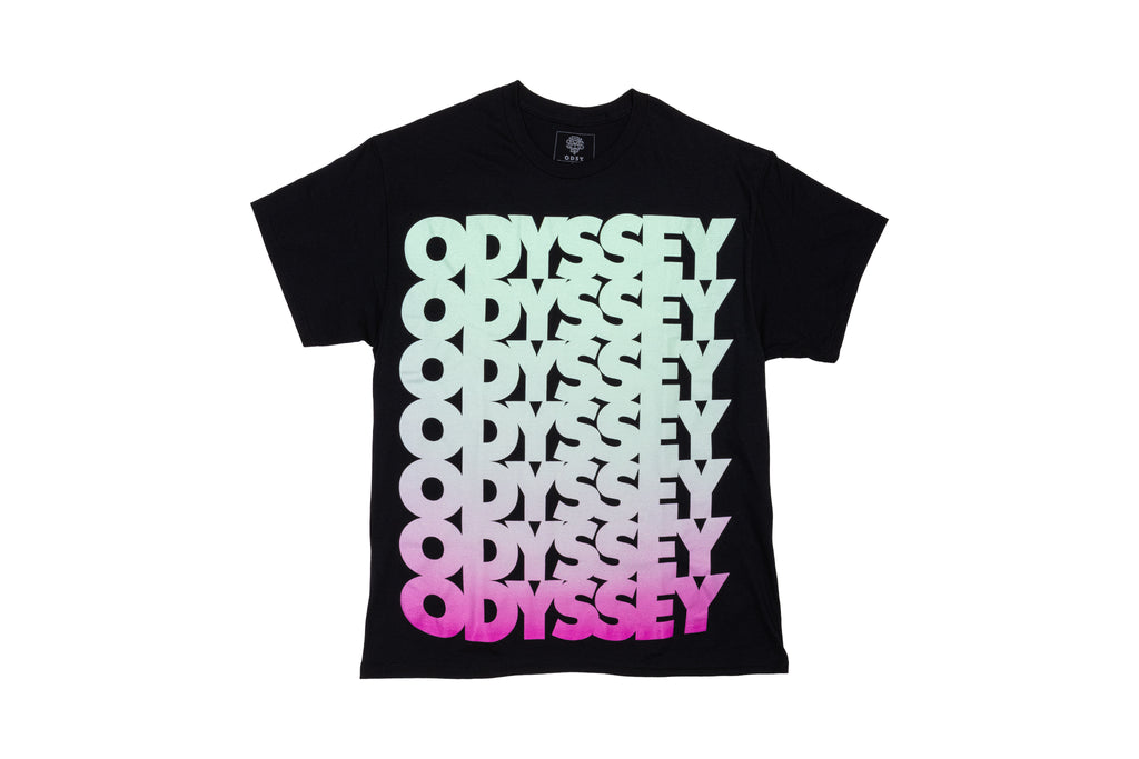 Odyssey Repeater Tee (Black w/ Multicolor Ink)