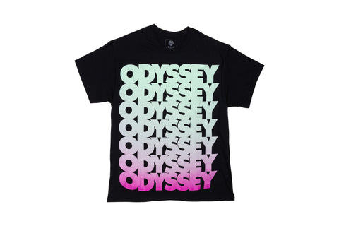 Odyssey Repeater Tee (Black w/ Multicolor Ink)
