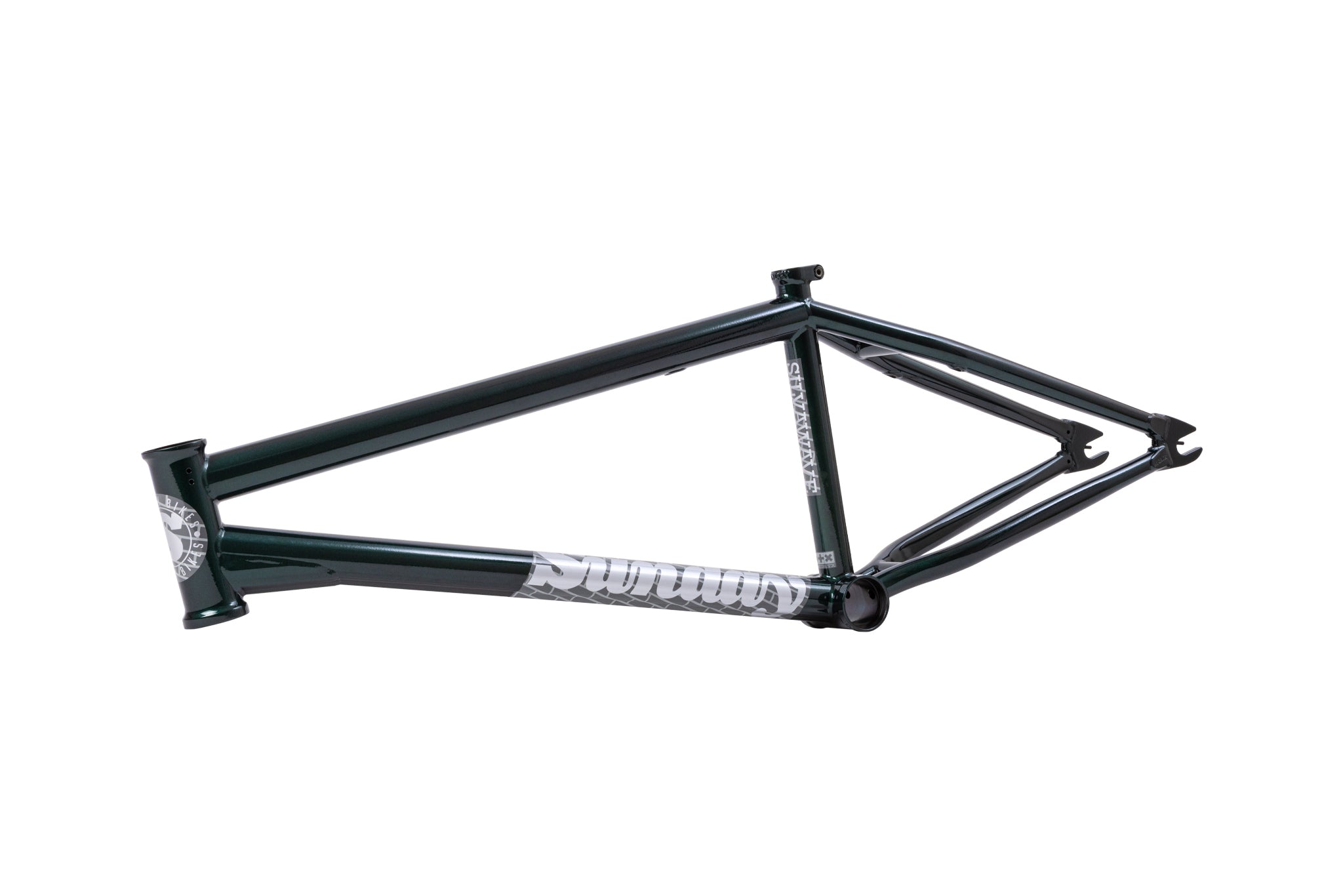 Sunday Silvawave Frame (Metallic Seaweed Green with Brick Stickers
