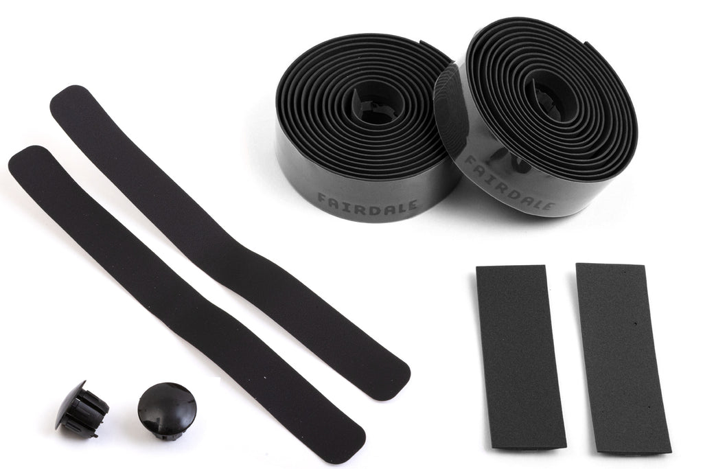 Fairdale Classic Logo Cork Handlebar Tape (Black)