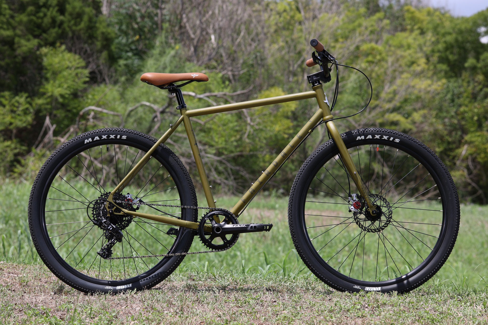 army green gravel bike Fairdale Weekender Nomad MX (Matte Army Green in M-L)