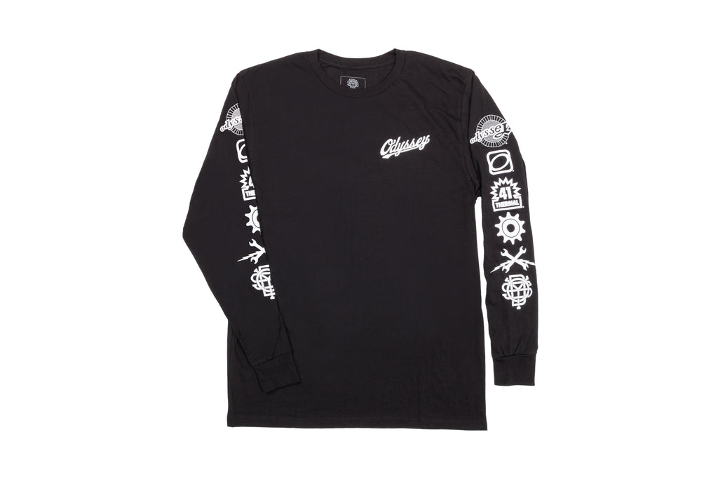 Odyssey History Long Sleeve (Black with White Ink)