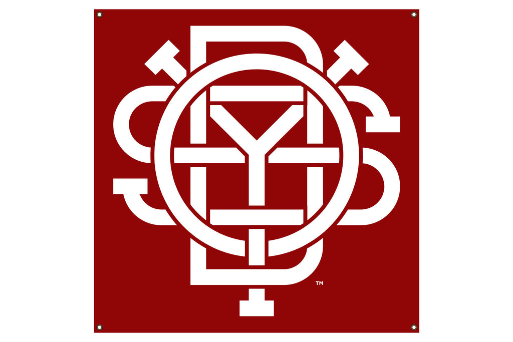 Odyssey Monogram Banner - Red (3' x 3')