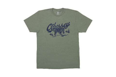 Odyssey Roam Tee (Olive with Navy Ink)