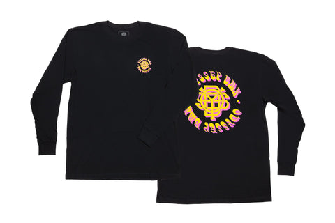 Odyssey Bethel Long Sleeve (Black with Yellow/Pink Fade)