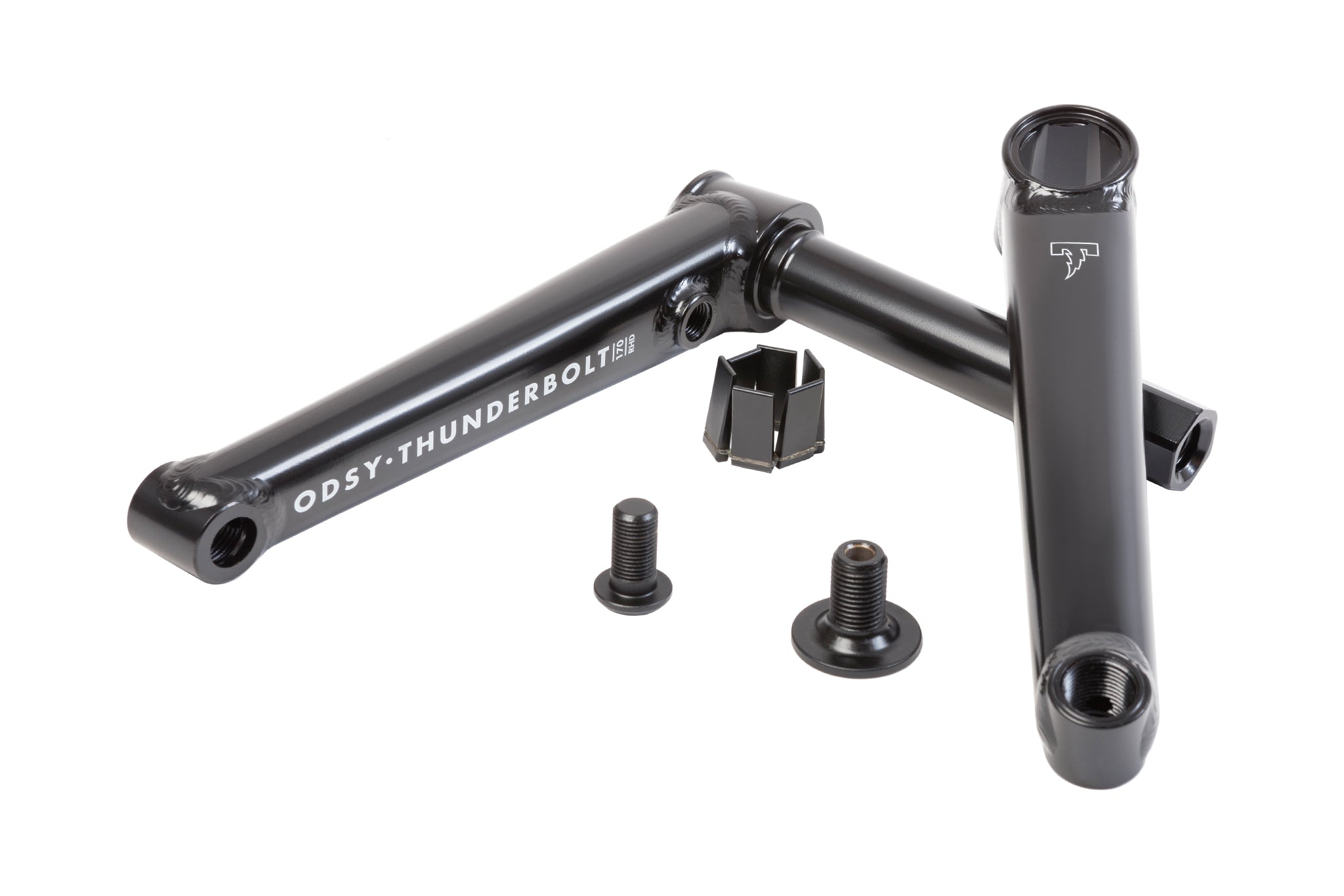Odyssey Thunderbolt BMX Cranks (Rustproof Black) | Full Factory