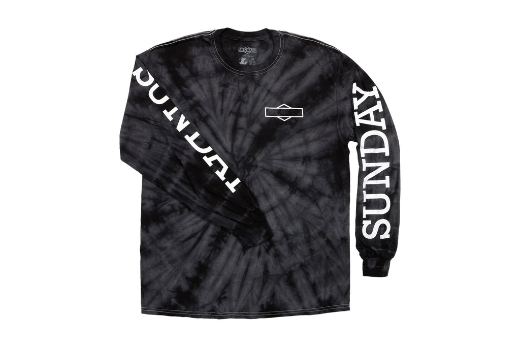 Sunday Rockwell Box Long Sleeve (Tie-Dye Black)