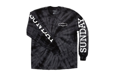 Sunday Rockwell Box Long Sleeve (Tie-Dye Black)